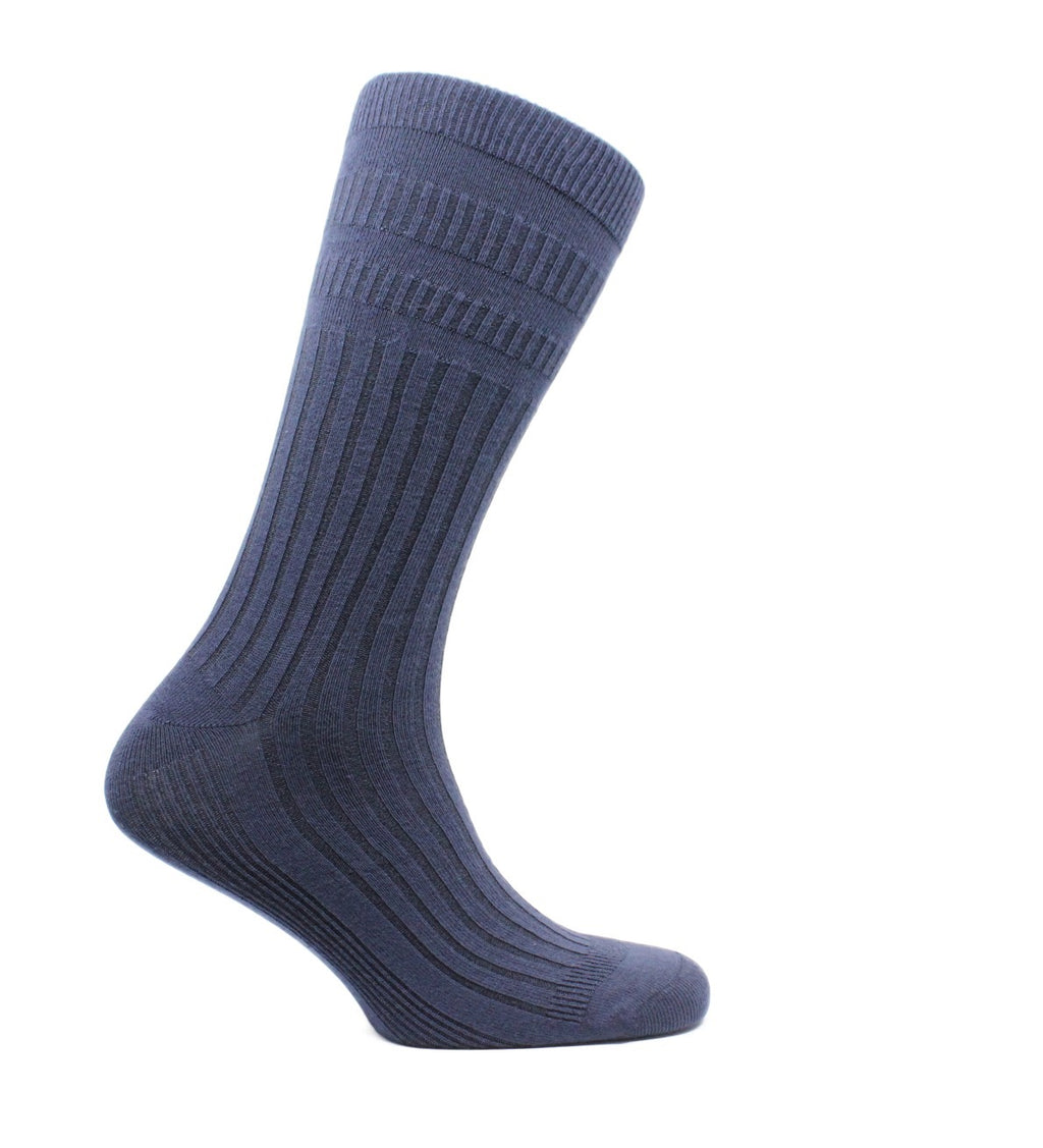 Joseph - Crew Length Tenderhold™ Comfort Fit Cotton Socks - Diabetic Friendly