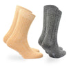 Amsterdam - Crew Length Bamboo and Cotton Classic Ribbed Socks