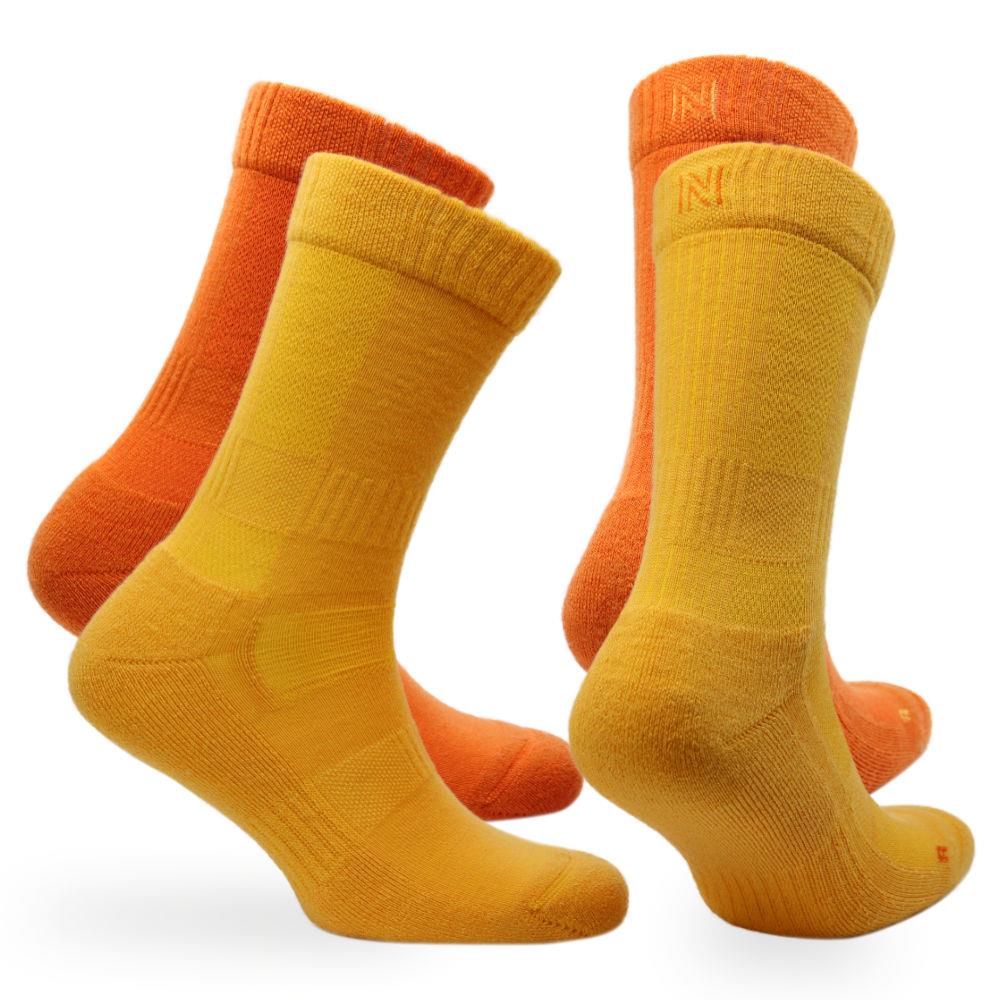 Leonardo - Crew Length Lightweight Cushioned Merino Wool Socks