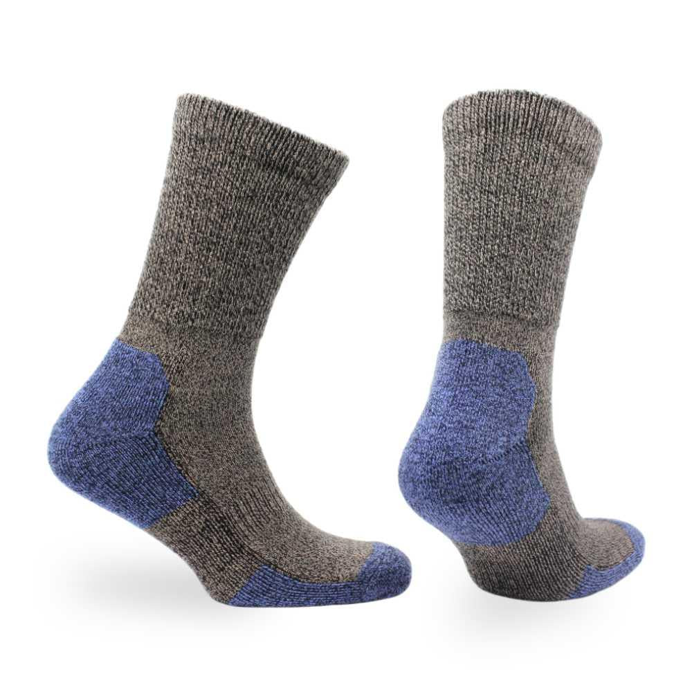 Alfie - Crew Length Tenderhold™ Cushioned Merino Wool and Bamboo Socks - Diabetic Friendly