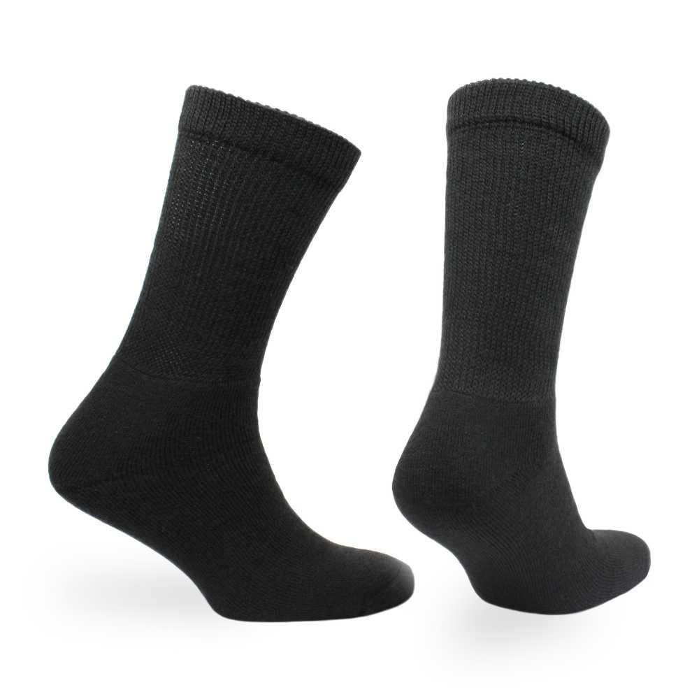 Peter - Crew Length Tenderhold™ Cushioned Wool Socks - Diabetic Friendly