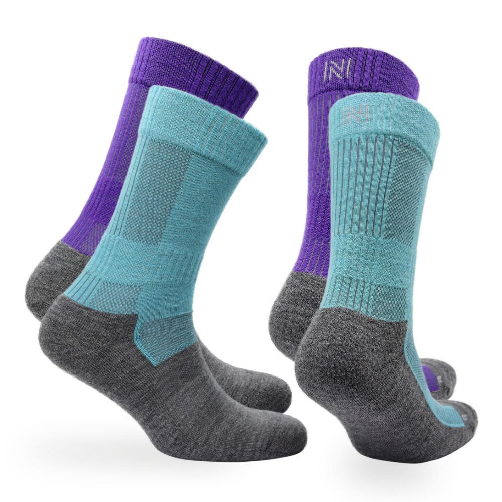 Leonardo - Crew Length Lightweight Cushioned Merino Wool Socks