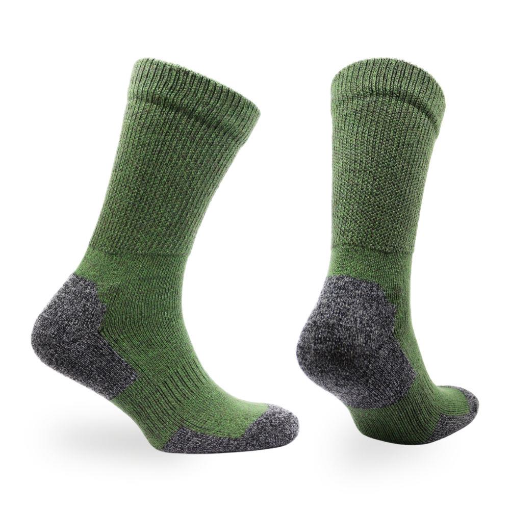 Alfie - Crew Length Tenderhold™ Cushioned Merino Wool and Bamboo Socks - Diabetic Friendly