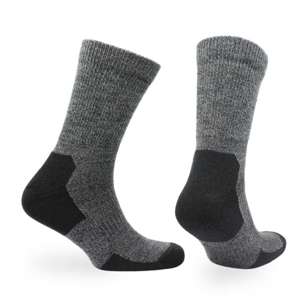 Alfie - Crew Length Tenderhold™ Cushioned Merino Wool and Bamboo Socks - Diabetic Friendly