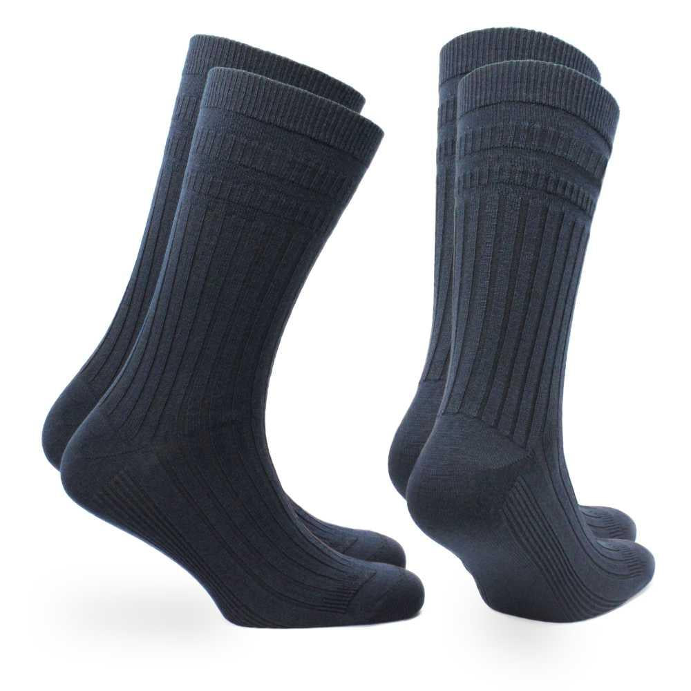 Oskar - Chaussettes mi-mollet pour diabétiques en laine avec technologie Norfolk Stretch+™.